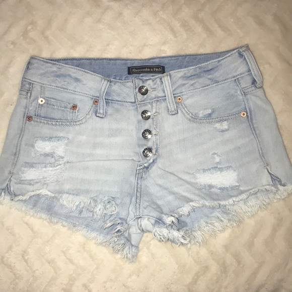 Abercrombie & Fitch Pants - Abercrombie & Fitch Light Wash Denim Shorts